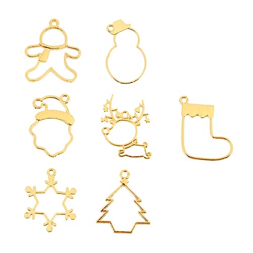 VILLFUL 35 Stück Teiliges Epoxidharz Schmuckformen Weihnachtsmotive Langlebige Legierung DIY Schmuckherstellung Werkzeuge für Erwachsene Kreative Bastelsets von VILLFUL