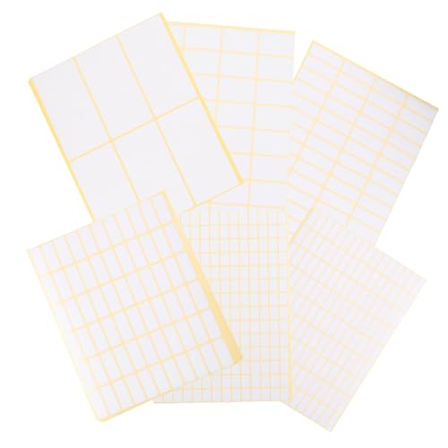 VILLFUL 36 Blatt Handgeschriebene Blanko Aufkleber, Selbstklebende Klassifizierungsetiketten, Namensetiketten, Namensschild Aufkleber, Etikett, Blanko Etiketten, Aufkleber, Namensschild von VILLFUL