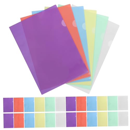 VILLFUL 36 Stück Form Dokumentenmappe Set Teilig Klarsichthüllen Rot Gelb Grün Blau Transparent Robuste und Stilvolle Aufbewahrung für Büro Schule VILLFUL 36 Stück Form Dokumentenmappe Set Teilig Klarsichthüllen Rot Gelb Grün Blau Transparent Robuste und Stilvolle Aufbewahrung für Büro Schule von VILLFUL