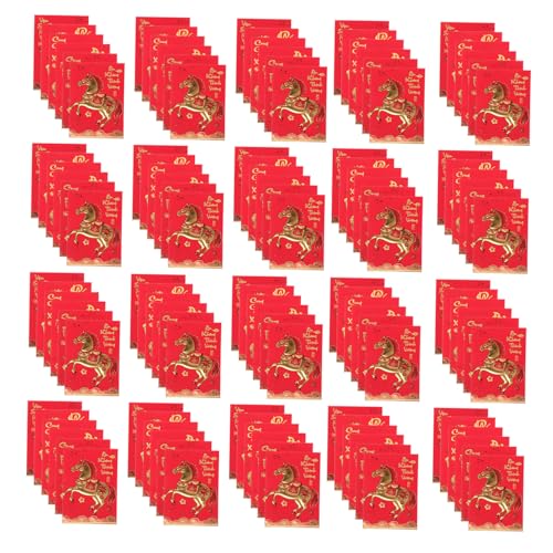 VILLFUL 360 Stück Frühlingsfest Rote Umschläge Chinesische Geldumschläge mit Vietnamesischem Text Kreative Rote Pakete Robust und Farbintensiv für Hochzeit und Lunar Year Feier von VILLFUL