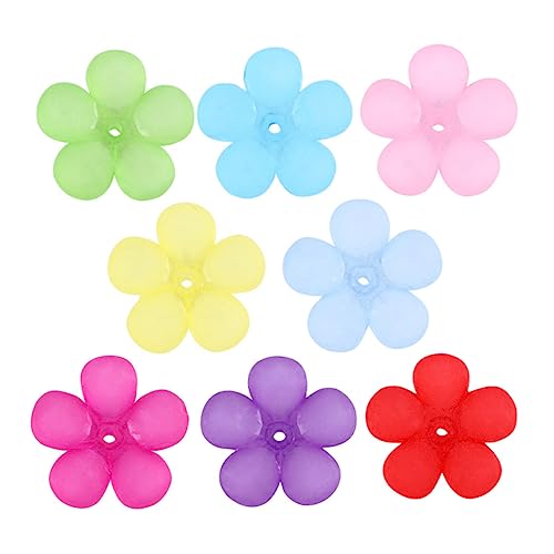 VILLFUL 380 Stück DIY Schmuckherstellungszubehör Acryl Blumenperlen Zufälligen Farben Bastelornamente für Armbänder Ohrringe und Mehr für Kreative Projekte Zufällige Farbe Zufällige Farbe von VILLFUL