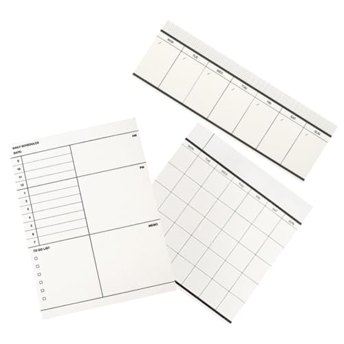 VILLFUL 3Stücke Multifunktions Notizblock Praktischer Tagesplaner für Büro und Reisen zur Planung und Organisation von Arbeiten Tragbar und Leicht mit Hochwertigem VILLFUL 3Stücke Multifunktions Notizblock Praktischer Tagesplaner für Büro und Reisen zur Planung und Organisation von Arbeiten Tragbar und Leicht mit Hochwertigem von VILLFUL