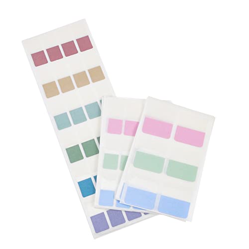 VILLFUL 3er Packungen Pack Fluoreszierende Haftnotizen Portable Notizzettel für Büro und Zuhause Verschiedene Klein Mittel Kreative und Praktische Klebezettel für Organisation und von VILLFUL