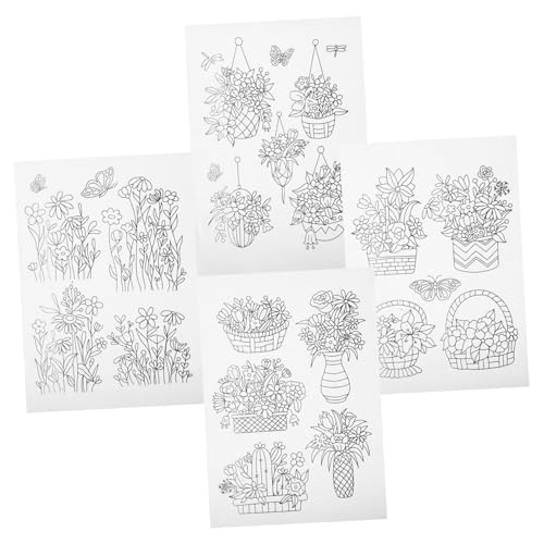 VILLFUL 4 Blätter Stickvlies, Handnähvlies, Vlies Zum Sticken, Waschvlies, Stickpapier, Wasserlösliches Papier, DIY Zubehör, Bastelbedarf, Nähzubehör von VILLFUL