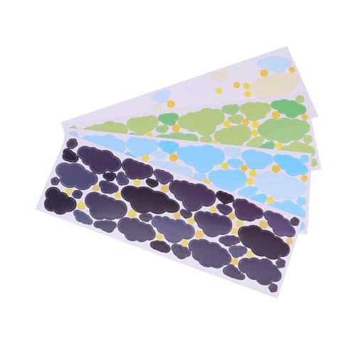 VILLFUL 4 Blätter Teiliges Wolken sticker Selbstklebend Praktische DIY Dekoration für Tagebücher Fotoalben Geschenkboxen Vielseitig Verwendbar von VILLFUL