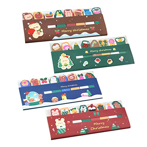 VILLFUL 4 Cartoon Papier Seitenreiter, Professionelle Buchreiter, Cartoon Seitenmarker, Schüler Seitenmarker, Schul Haftregister, Papierreiter, Schüler Briefpapier, Buchaufkleber von VILLFUL