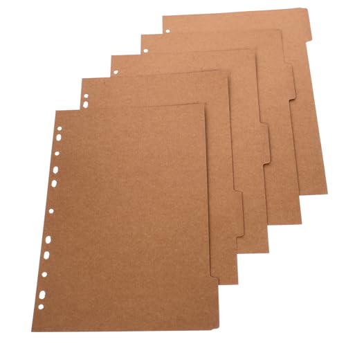 VILLFUL 4 Loseblatt Buchteiler, Notizblock Teilerregister, Buchmarker, Index Klassifizierungsetiketten, Klassifizierungsregister, Papierbinderregister, Abnehmbare Binderregister, von VILLFUL