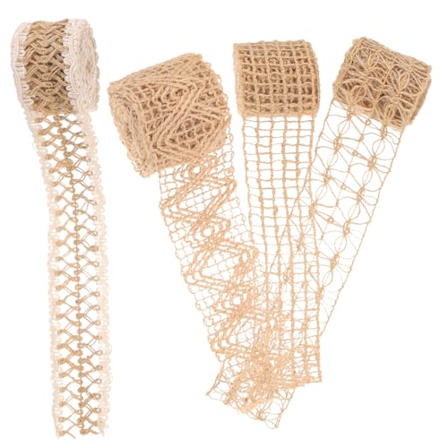 VILLFUL 4 Rollen Baumwolle Leinen Webband Geschenkband DIY Bastelband mit Glatter Oberfläche Vielseitig für Verpackung Schleifen Dekoration Handgemachte Geschenke Leicht und Knitterfrei VILLFUL 4 Rollen Baumwolle Leinen Webband Geschenkband DIY Bastelband mit Glatter Oberfläche Vielseitig für Verpackung Schleifen Dekoration Handgemachte Geschenke Leicht und Knitterfrei von VILLFUL