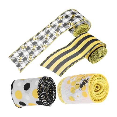 VILLFUL 4 Rollen Bunte DIY Dekorationsbänder Strapazierfähigem Vielseitig Einsetzbare und Bastelbänder für Verpackungen Blumenarrangements und Feste VILLFUL 4 Rollen Bunte DIY Dekorationsbänder Strapazierfähigem Vielseitig Einsetzbare und Bastelbänder für Verpackungen Blumenarrangements und Feste von VILLFUL