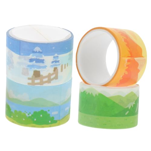 VILLFUL 4 Rollen Cartoon Washi-bänder Scrapbooking-klebebänder Dekorative Papierbänder Mit Muster Für Handbücher Und Tagebücher von VILLFUL