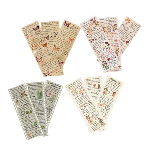 VILLFUL 4 Sätze Vintage Washi Tape Pflanzen Schmetterling Klebeband Hand Account Scrapbooking DIY Tagebuch Geschenkverpackung Papier Klebebänder Mix VILLFUL 4 Sätze Vintage Washi Tape Pflanzen Schmetterling Klebeband Hand Account Scrapbooking DIY Tagebuch Geschenkverpackung Papier Klebebänder Mix von VILLFUL