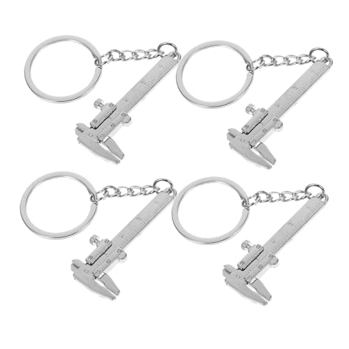 VILLFUL 4 Stck. Mini Messschieber Schlüsselanhänger aus Metall Praktisches Robustes Kompakt und Vielseitig als Tragbares Messwerkzeug Vintage Design für Alltag und Unterwegs VILLFUL 4 Stck. Mini Messschieber Schlüsselanhänger aus Metall Praktisches Robustes Kompakt und Vielseitig als Tragbares Messwerkzeug Vintage Design für Alltag und Unterwegs von VILLFUL