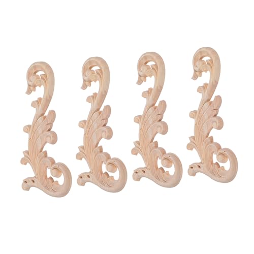 VILLFUL 4 Stück Abziehbilder Für Holzschnitzereien Unbemaltes Holz -onlay -applikationen Unbemalte Aus Holz Geschnitzte Applikation Eckapplikation Aus Möbeldekoration Beige VILLFUL 4 Stück Abziehbilder Für Holzschnitzereien Unbemaltes Holz -onlay -applikationen Unbemalte Aus Holz Geschnitzte Applikation Eckapplikation Aus Möbeldekoration Beige von VILLFUL