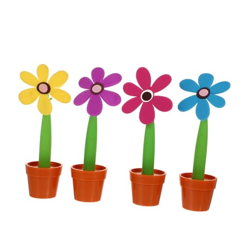 VILLFUL 4 Stück Bunte Sonnenblumen Kugelschreiber Blumentopf Design Lustige Schreibstifte für Schule Büro Alltag Glattes Schreiben Angenehme Handhabung Je Gelb Rosé Blau VILLFUL 4 Stück Bunte Sonnenblumen Kugelschreiber Blumentopf Design Lustige Schreibstifte für Schule Büro Alltag Glattes Schreiben Angenehme Handhabung Je Gelb Rosé Blau von VILLFUL