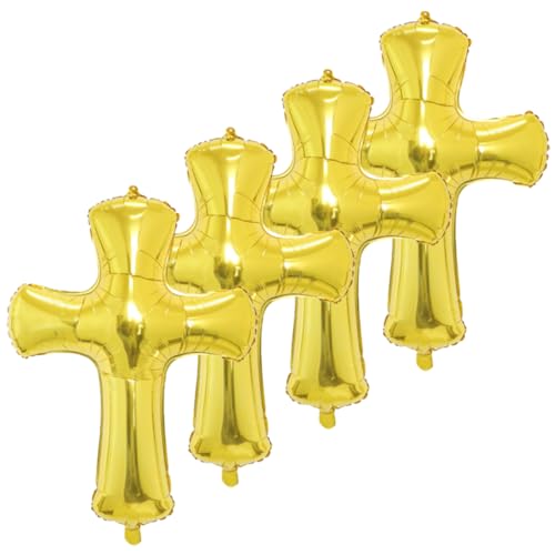 VILLFUL 4 Stück Deko Ballons Kreuzform für Taufen und Geburtstagsfeiern Folienballons zur Raumdekoration Langlebig und Farbenfroh für Unvergessliche VILLFUL 4 Stück Deko Ballons Kreuzform für Taufen und Geburtstagsfeiern Folienballons zur Raumdekoration Langlebig und Farbenfroh für Unvergessliche von VILLFUL