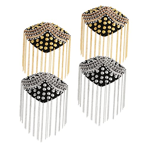 VILLFUL 4 Stück Epauletten Vintage Quaste Epaulette Metall Quaste Epauletten Punk Epaulette Stoff Accessoire Schulter Epaulette Schmuck Quaste Kette Epauletten Frauen Epauletten Baumeln VILLFUL 4 Stück Epauletten Vintage Quaste Epaulette Metall Quaste Epauletten Punk Epaulette Stoff Accessoire Schulter Epaulette Schmuck Quaste Kette Epauletten Frauen Epauletten Baumeln von VILLFUL