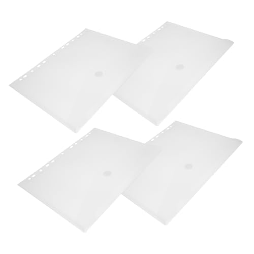 VILLFUL 4er Satz Transparente Dokumententaschen Ablagetaschen Aus Kunststoff Aufbewahrungsbeutel Für Schreibwaren Bürobedarf von VILLFUL