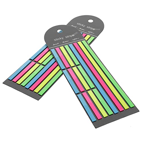 VILLFUL Fluoreszierende Haftnotizen Bunte Markierungsstreifen Selbstklebende Seitenmarkierungen Lange Und Kurze Register Textmarkerstreifen Für Notizbücher VILLFUL Fluoreszierende Haftnotizen Bunte Markierungsstreifen Selbstklebende Seitenmarkierungen Lange Und Kurze Register Textmarkerstreifen Für Notizbücher von VILLFUL