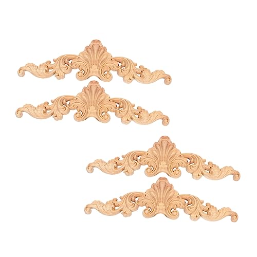 VILLFUL 4 Stück Geschnitzte Holzmöbelaufkleber, Holz Akzent Applikationen, Holzgeschnitzte Applikationen, Schrank DIY Material, Möbel, Holzverzierungen, Einweihungsgeschenk, Schrankdekor, VILLFUL 4 Stück Geschnitzte Holzmöbelaufkleber, Holz Akzent Applikationen, Holzgeschnitzte Applikationen, Schrank DIY Material, Möbel, Holzverzierungen, Einweihungsgeschenk, Schrankdekor, von VILLFUL