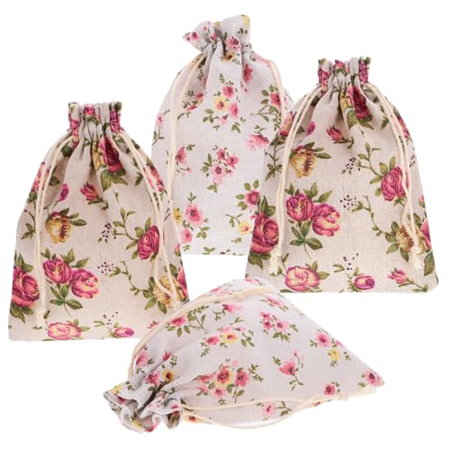 VILLFUL 4 Stück Lavendel Kordelzugtasche, Leere Lavendelsäckchen, Leere Lavendelsäckchen, Leere Duftsäckchen, Leere Lavendelsäckchen, Leere Beutel, Leere Beutel, Leere Beutel, von VILLFUL