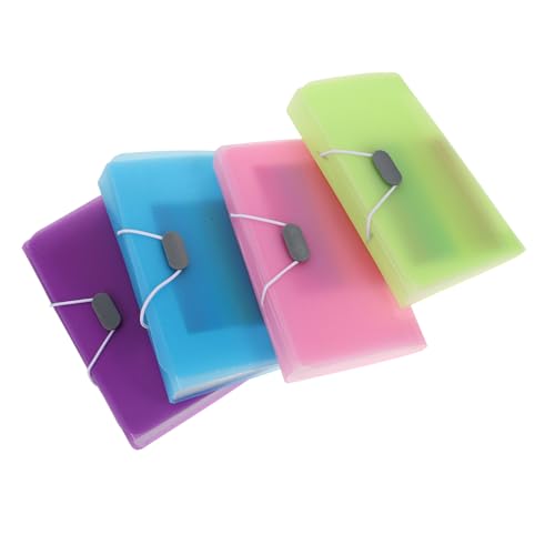 VILLFUL 4 Stück Rechnungs Akkordeontasche, Beleghalter, Organizer, Papieraktenhalter, Fächermappe, Mehrschichtige Dokumententasche, Kleiner Beleg Organizer, Belegmappe, Fächermappe Aus von VILLFUL