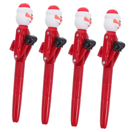 VILLFUL 4 Stück Santa Boxing Kugelschreiber Interaktive Weihnachtskugelschreiber mit Punching-design Kawaii Schreibset für Büro Schule Party Festliche Geschenkideen VILLFUL 4 Stück Santa Boxing Kugelschreiber Interaktive Weihnachtskugelschreiber mit Punching-design Kawaii Schreibset für Büro Schule Party Festliche Geschenkideen von VILLFUL