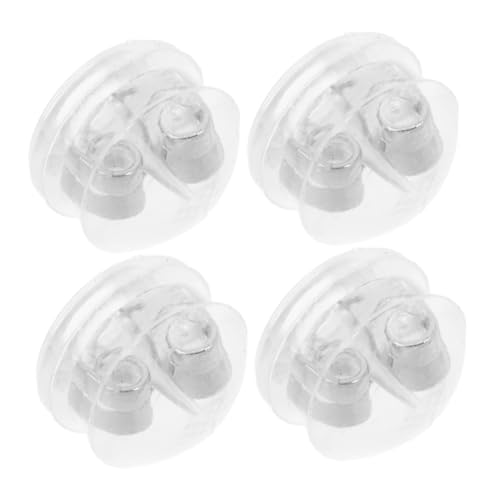 VILLFUL 4 Stück Silikon Ohrring Stopper Transparent Sicherer Ohrstecker Verschluss für Frauen und Männer Hypoallergen für Hängende Ohrringe und Schwere Ohrstecker VILLFUL 4 Stück Silikon Ohrring Stopper Transparent Sicherer Ohrstecker Verschluss für Frauen und Männer Hypoallergen für Hängende Ohrringe und Schwere Ohrstecker von VILLFUL