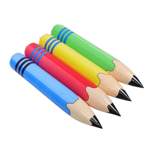 VILLFUL 4 Stück Teiliges Jumbo Aufblasbares Riesenstift- Kindgerechtes PVC Leichte Griffbarkeit Vielseitig als Schuldeko Partyaccessoire und Fotorequisite für Kreative Back-to-school VILLFUL 4 Stück Teiliges Jumbo Aufblasbares Riesenstift- Kindgerechtes PVC Leichte Griffbarkeit Vielseitig als Schuldeko Partyaccessoire und Fotorequisite für Kreative Back-to-school von VILLFUL