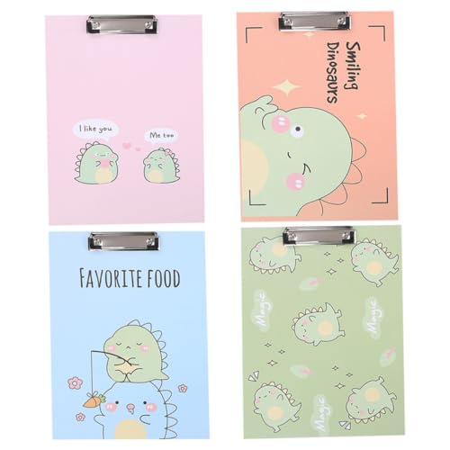 VILLFUL 4 Stück Teiliges Klemmbrett mit Cartoon motiv Stabile Hartfaser Schreibunterlage Multifunktionaler Papierhalter Leichtes Dokumenten organizer für Schule Büro Farben Blau Grün VILLFUL 4 Stück Teiliges Klemmbrett mit Cartoon motiv Stabile Hartfaser Schreibunterlage Multifunktionaler Papierhalter Leichtes Dokumenten organizer für Schule Büro Farben Blau Grün von VILLFUL