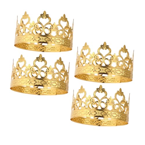 VILLFUL 4 Stück Teiliges Mini Goldene Krone Tortendeko Glitzernde Krone Cake Topper für Hochzeit Geburtstag Babyparty Verspielte Prinzessin Kuchen Dekoration VILLFUL 4 Stück Teiliges Mini Goldene Krone Tortendeko Glitzernde Krone Cake Topper für Hochzeit Geburtstag Babyparty Verspielte Prinzessin Kuchen Dekoration von VILLFUL