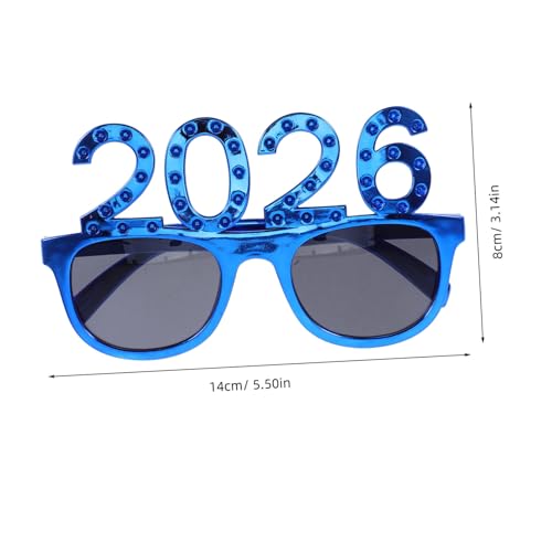VILLFUL 4 Stück Teiliges Neujahrsbrillen aus Bunte Party Accessoires mit Auffälliger Zahlendesigns Leichte Fotorequisiten für Silvesterfeiern und Festliche Anlässe VILLFUL 4 Stück Teiliges Neujahrsbrillen aus Bunte Party Accessoires mit Auffälliger Zahlendesigns Leichte Fotorequisiten für Silvesterfeiern und Festliche Anlässe von VILLFUL