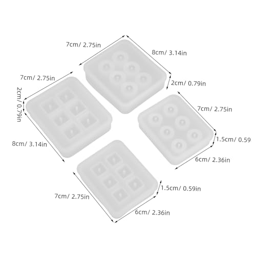 VILLFUL 4 Stück Teiliges Silikon Perlenformen mit Löchern Kugel und Würfelformen Flexible Epoxidharz Gießformen für Schmuck Polymer Clay Seifen DIY Bastelprojekte Langlebig und Einfach zu VILLFUL 4 Stück Teiliges Silikon Perlenformen mit Löchern Kugel und Würfelformen Flexible Epoxidharz Gießformen für Schmuck Polymer Clay Seifen DIY Bastelprojekte Langlebig und Einfach zu von VILLFUL