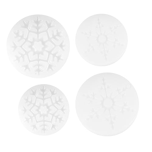 VILLFUL 4 Stück Teiliges Silikonform für Schneeflocken DIY Kristall Tropfen Gießform für Schmuckherstellung Wiederverwendbar und Leicht zu Reinigen für Dekorationen und Accessoires von VILLFUL