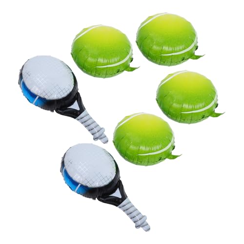 VILLFUL 4 Stück Tennis Ballons mit Tennisracket Folienballons Geburtstagsdeko für Sport und Tennis Mottopartys Langlebige Aluminiumfolie Einfach Aufzuhängen Vielseitig Einsetzbar VILLFUL 4 Stück Tennis Ballons mit Tennisracket Folienballons Geburtstagsdeko für Sport und Tennis Mottopartys Langlebige Aluminiumfolie Einfach Aufzuhängen Vielseitig Einsetzbar von VILLFUL