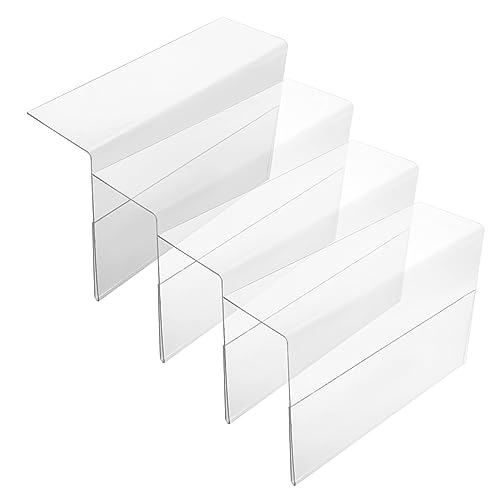 VILLFUL 4 Stück Transparente Regalrahmen Für Haustiere, Anzeigeschild, Supermarktschild, Transparentes Schild, Regaletikettenschild, Verdickt, 4 Stück, Schildständer Für Verpackungsläden, von VILLFUL