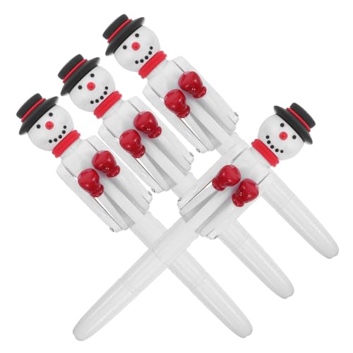 VILLFUL 4 Stück Weihnachts-schneemann-kugelschreiber mit Box-lustiger Interaktiver Gel-tinten-stift Dekompressionsspielzeug Praktisch und Festlich für Xmas-party-geschenke VILLFUL 4 Stück Weihnachts-schneemann-kugelschreiber mit Box-lustiger Interaktiver Gel-tinten-stift Dekompressionsspielzeug Praktisch und Festlich für Xmas-party-geschenke von VILLFUL
