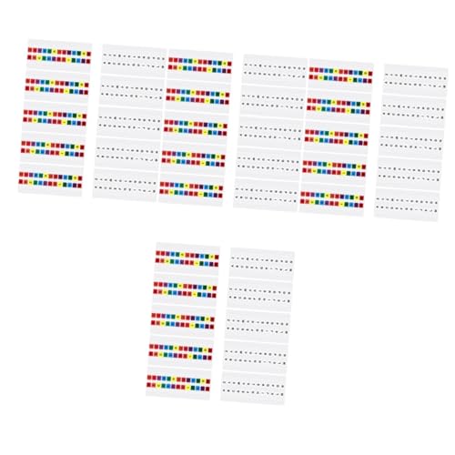 VILLFUL 40 Blatt Index Etiketten, Anmerkungsregister, Kleine Seitenregister, Seitenmarkierungen, Englische Buchstaben, Farbige Register, Notizblock Zubehör, Anmerkungszubehör, Index von VILLFUL