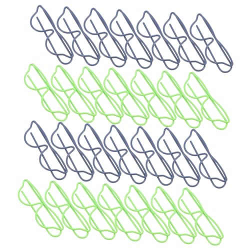 VILLFUL 40 Stück Büroklammer Dateiorganisation von Clips Netter Büroclip Neuheit Dateiclips Lustige Papierklammern Dokumentclips ablegen Notebook -Lesezeichenclips Journalpapierclips Eisen von VILLFUL