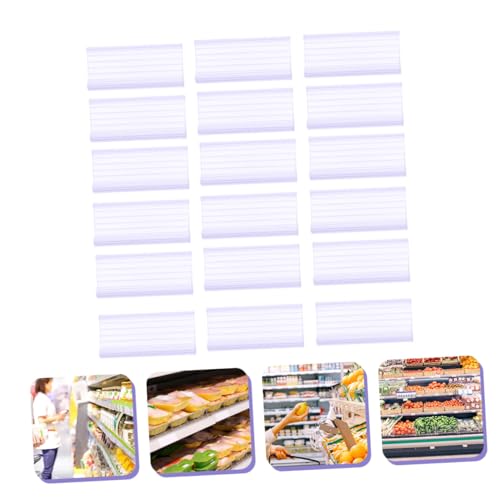 VILLFUL 40 Stück Teiliges Transparentes Preisschild display aus PVC Wasserfest Klarer Etikettenhalter für Supermarktregale Einfaches Einsetzen Geeignet für Einzelhandel Restaurants und VILLFUL 40 Stück Teiliges Transparentes Preisschild display aus PVC Wasserfest Klarer Etikettenhalter für Supermarktregale Einfaches Einsetzen Geeignet für Einzelhandel Restaurants und von VILLFUL