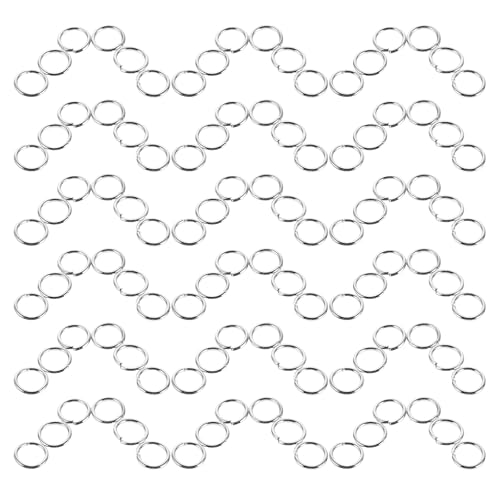 VILLFUL 400 Stück Biegeringe aus Zinklegierung, runde Schmuckverbinder, Ringe für Armbänder, Ohrringe, Schlüsselanhänger, Halsketten, Schmuckprojekte, Zubehör VILLFUL 400 Stück Biegeringe aus Zinklegierung, runde Schmuckverbinder, Ringe für Armbänder, Ohrringe, Schlüsselanhänger, Halsketten, Schmuckprojekte, Zubehör von VILLFUL
