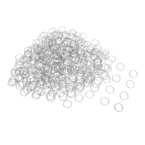 VILLFUL 400 Stück Edelstahl Sprungringe für Schmuckzubehör und Schlüsselanhänger DIY Bastelprojekte Offene Verbindung für Halsketten Reparatur und Schmuckherstellung Silberfarbene Ringe VILLFUL 400 Stück Edelstahl Sprungringe für Schmuckzubehör und Schlüsselanhänger DIY Bastelprojekte Offene Verbindung für Halsketten Reparatur und Schmuckherstellung Silberfarbene Ringe von VILLFUL