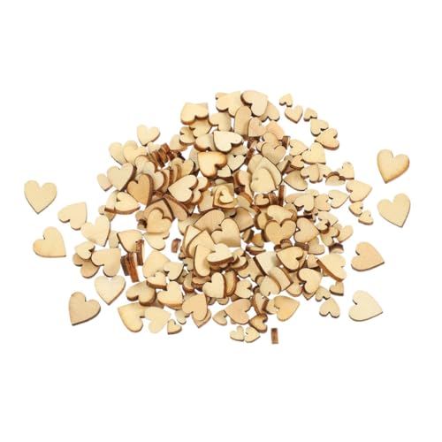 VILLFUL 400 Stück Mini-holzherzen Zum Basteln Unfertige Holzherzformen Aus Holz Kleine Holzherzscheiben Für Diy-projekte von VILLFUL