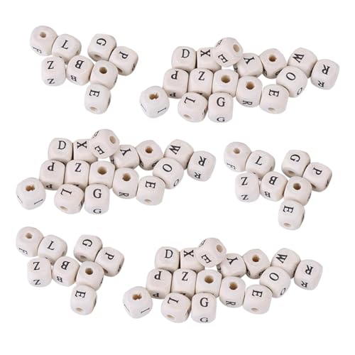 VILLFUL 400 Stück Quadratische Holzperlen Buchstabenwürfel Alphabet Würfelperlen zum Basteln DIY Armbänder Halsketten Schlüsselanhänger Schmuck Zubehör VILLFUL 400 Stück Quadratische Holzperlen Buchstabenwürfel Alphabet Würfelperlen zum Basteln DIY Armbänder Halsketten Schlüsselanhänger Schmuck Zubehör von VILLFUL