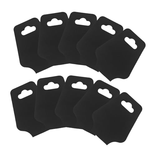 VILLFUL 400 Stück Schmuck Display Karten Selbstklebend Schwarz Kraftpapier Faltbar Schmuckanhänger Halter Für Halsketten Armbänder Ringe Verkaufsverpackung VILLFUL 400 Stück Schmuck Display Karten Selbstklebend Schwarz Kraftpapier Faltbar Schmuckanhänger Halter Für Halsketten Armbänder Ringe Verkaufsverpackung von VILLFUL