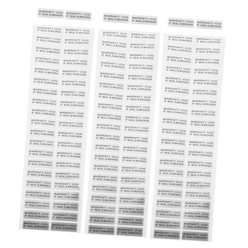 VILLFUL 400 Stück Sicherheitsaufkleber Wasserfeste Diebstahl Etiketten für Elektronische Geräte zur Produktsicherung und Informationsschutz von VILLFUL