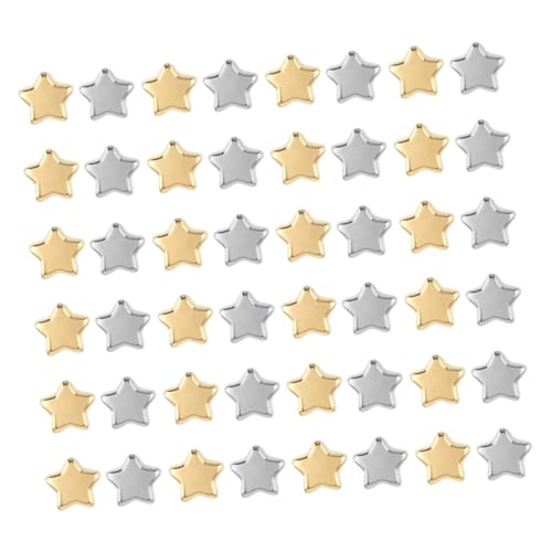 VILLFUL 400 Stück Sternförmige Abstandshalter Perlen mit Großem Loch Leichte Kunststoff Spacer Beads für DIY Schmuckherstellung Armbänder Halsketten Bastelzubehör von VILLFUL