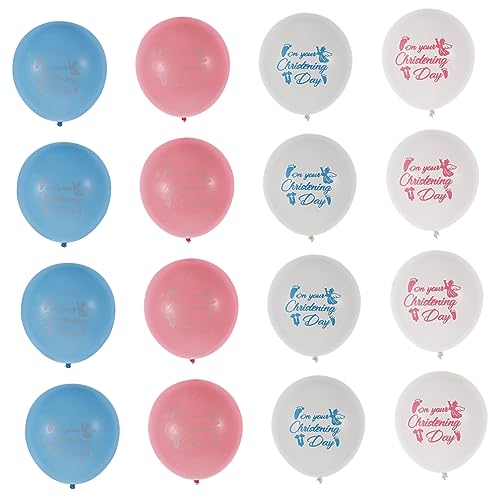 VILLFUL Kranz Dekor 40St Ballon Ornament für Kinder Partyzubehör für den Tauftag Dekor Emulsion schmücken Baby Partyballons von VILLFUL
