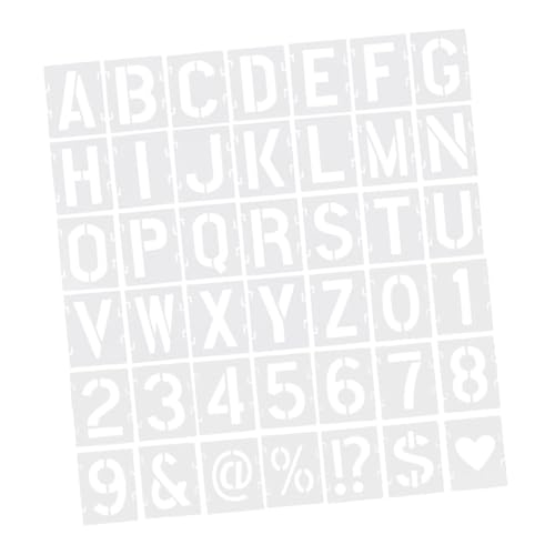 VILLFUL 42 Stück Teiliges Buchstaben Schablonen für Malerei Wiederverwendbare Schablonen für Buchstaben und Zahlen für Diy Projekte und Kreative Gestaltung von Notizbüchern Interlocking von VILLFUL