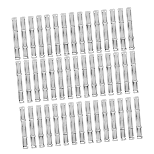 VILLFUL 45 Sätze Bindeclip Aus Metall Papierbindeklammer Notebook-mechanismus Büroklammern Bindeklammern Metallklammern Für Papier Notizbuchordner Aus Metall Metalllochclip Silber Eisen von VILLFUL