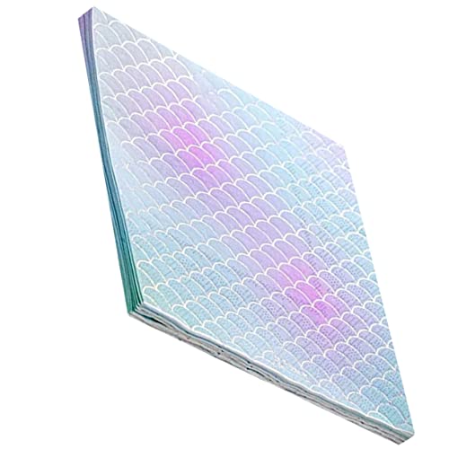 VILLFUL 48 Blatt Servietten Mit Fischschuppenmotiv, Urlaubsbedarf, Dekoratives Seidenpapier, Party Papierservietten, Servietten Für Partys, Originelle Servietten, Party VILLFUL 48 Blatt Servietten Mit Fischschuppenmotiv, Urlaubsbedarf, Dekoratives Seidenpapier, Party Papierservietten, Servietten Für Partys, Originelle Servietten, Party von VILLFUL